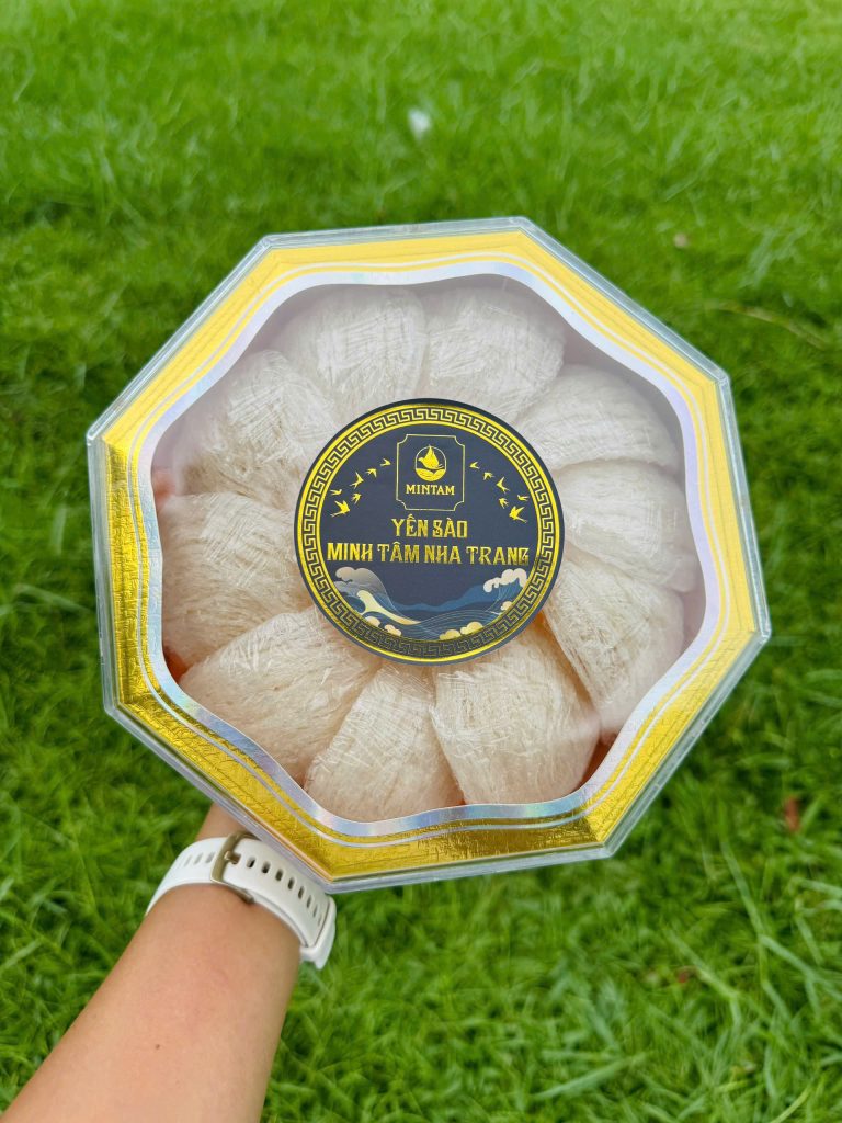 Yến sào Minh Tâm Nha Trang Khánh Hòa hộp cao cấp tổ yến rút lông nguyên tổ