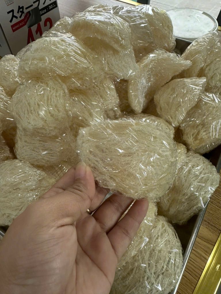 Cấu trúc sợi tổ yến khô trước khi ngâm